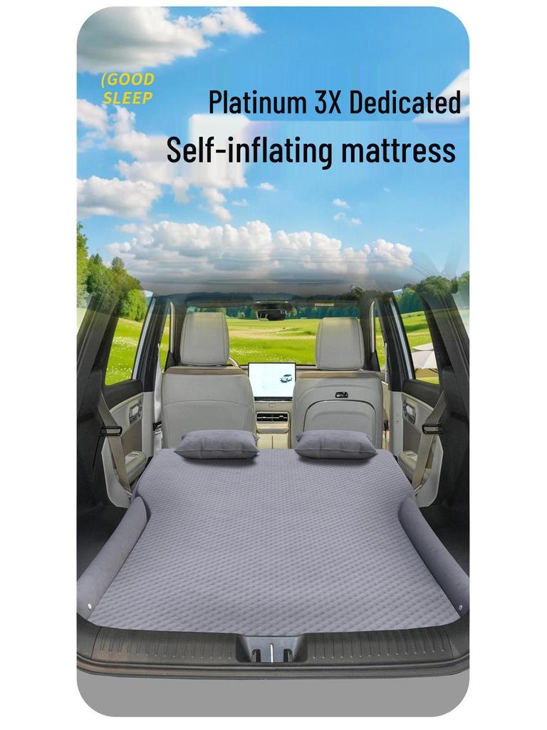 Inflatable Car Bed Mattress for GAC Toyota IZOA - Rear Seat & Trunk Sleeping Pad