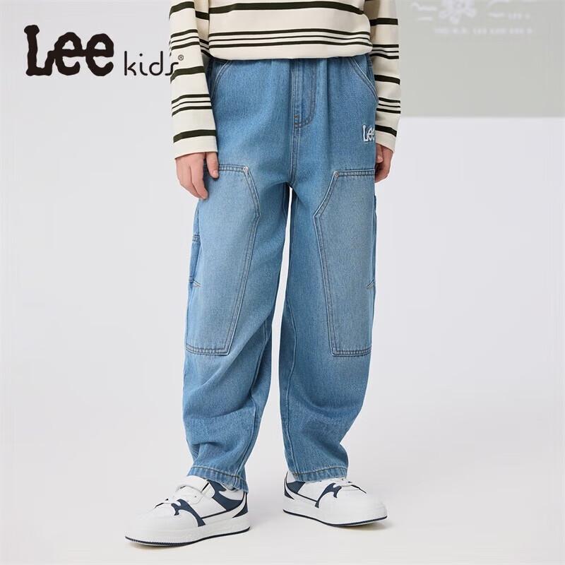

LeeKids Kids Washed Denim Workwear Jeans 150