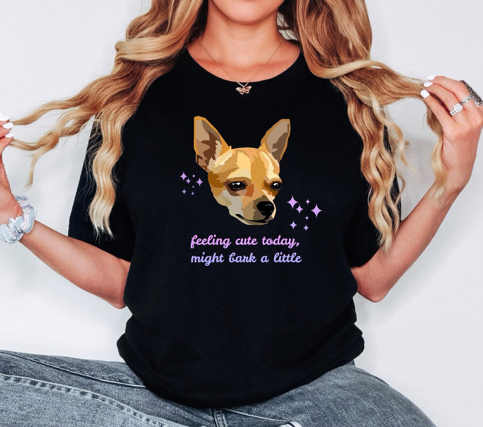 Chihuahua T-Shirt, Playful Dog Lover Tee S