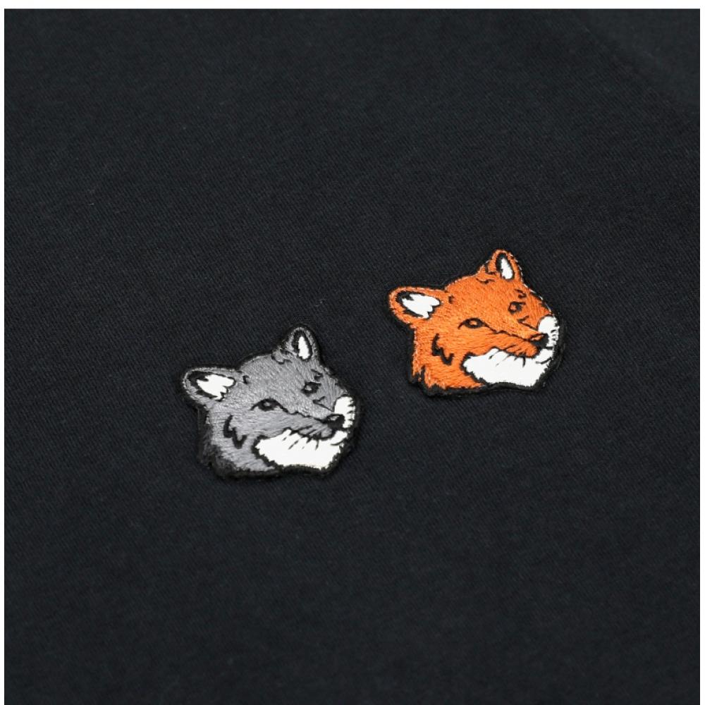 MaiSon KiTSune Double Fox Head PaTch Women S ShorT Sleeve T ShirT Ow011cfkj0008 P190