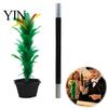 Colorful Feather Flower Stick To Magic Trick, Appearing In Pot from Wand, Impromptu Tricks Up Close Stage Trick Props for Street Performance, Parties