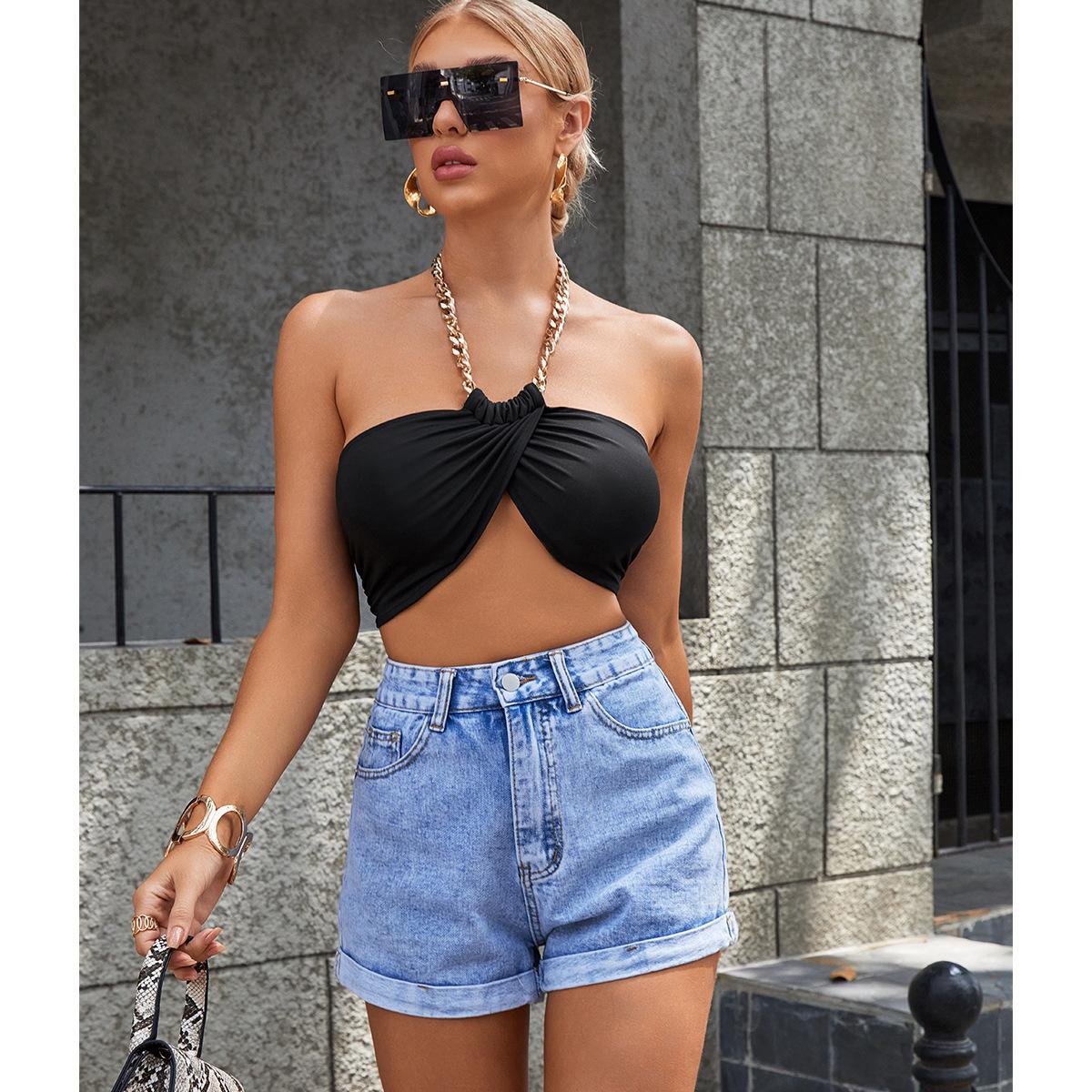 

2025 Summer Women s Loose Wide-Leg Denim Shorts XL