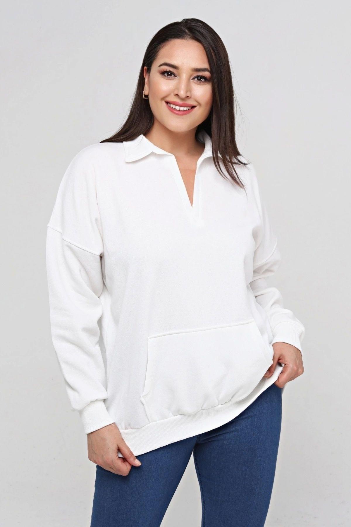 

Женский стиль, толстовка большого размера, рубашка с воротником и карманом L/XL