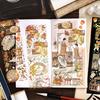 3 Sheets PET Chinese Style Bronzing Sticker Decorative Diary Album Scrapbooking Material Handmade Craft Supplies