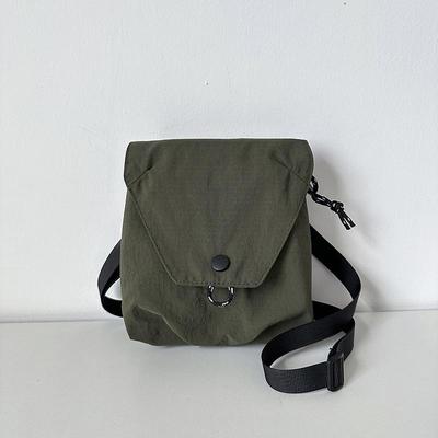 Ιαπωνικού Στυλ 2025 Casual Μονόχρωμη Μίνι Τσάντα Crossbody για Κινητό για Άνδρες και Γυναίκες