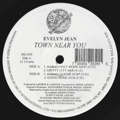 12inch Record EVELYN JEAN - Town Near You DIG039 Dig It USA Inte 1995 US Dance & Electronica Used