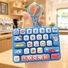 Mini 26 Keys Keyboard Keychain Animals Stress Relief Fidget Toy  Bag Ornaments