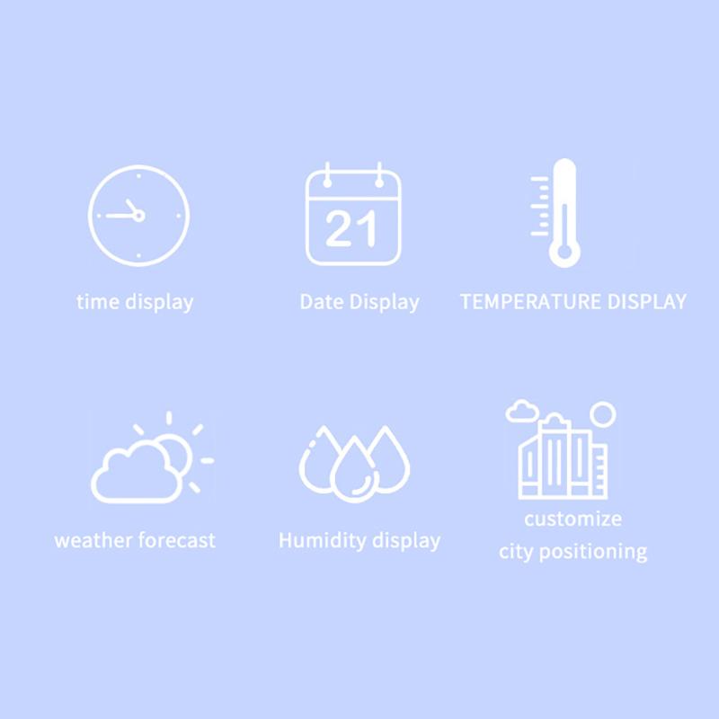 Esp8266 Mini Weather Clock Wifi Digital Clock Diy Soldering Kit Electronic Multifunctional Weather Station