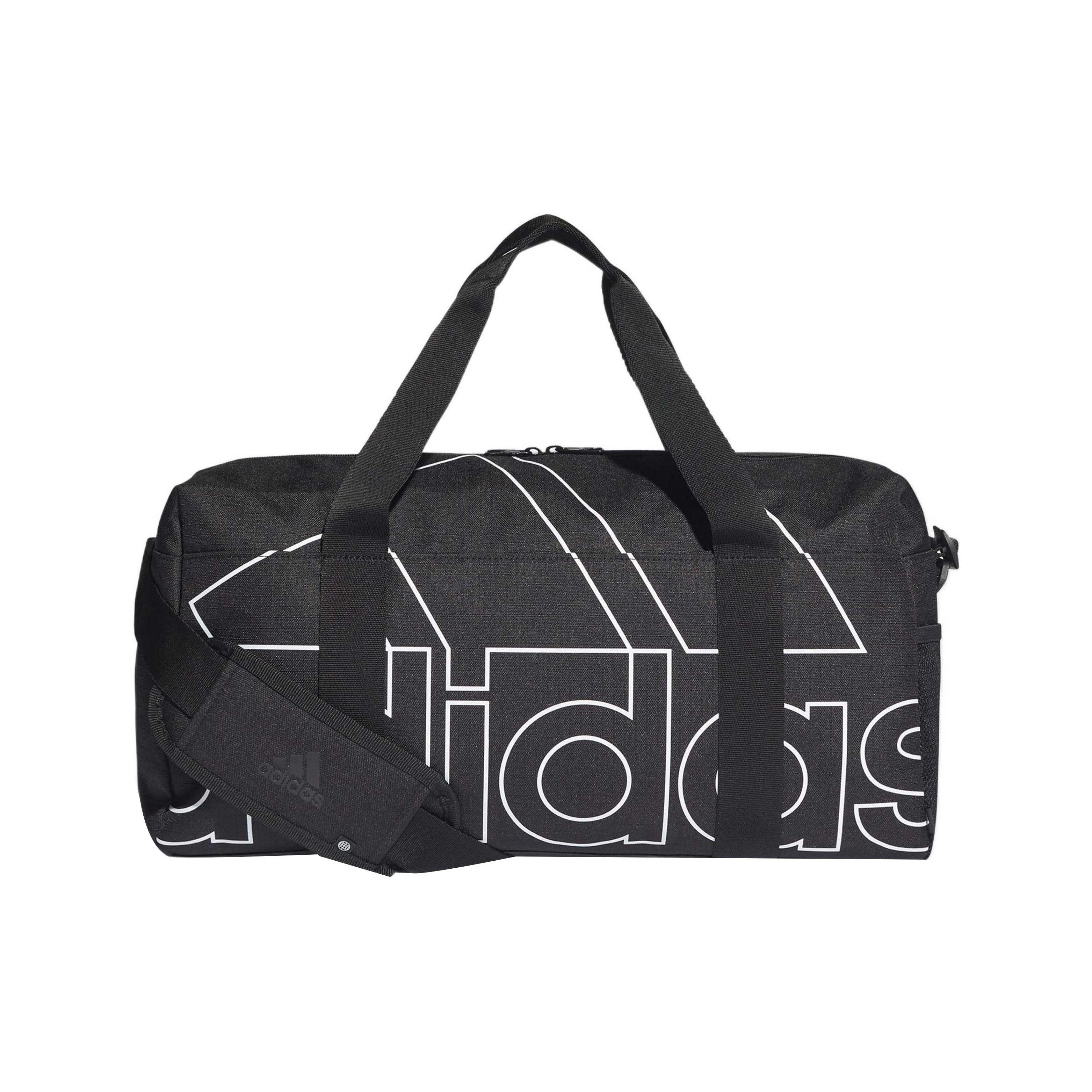 Adidas Sports Large Capacity Logo Print Recycled Polyester Gym Bag Shoulder Tote Men bags Black HC4762 Black