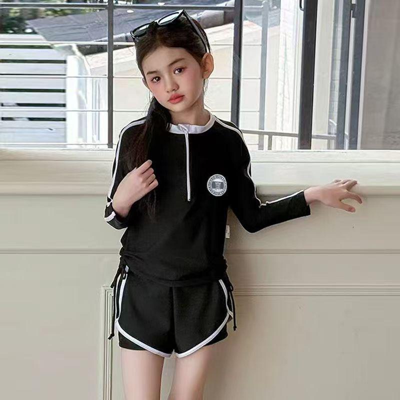 Zweiteiliger Trainingsbadeanzug für Mädchen für Teenager