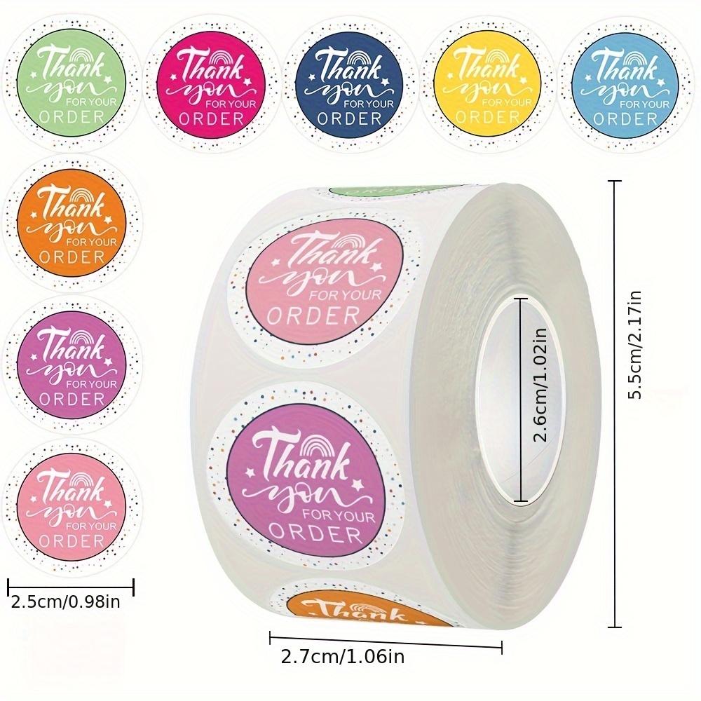 

500 stickers Cartoon Cute StickersinsStyle Stickers for Holiday CraftsdiyDecorative Sealing Stickers Thank You Labels 2.5cm белый