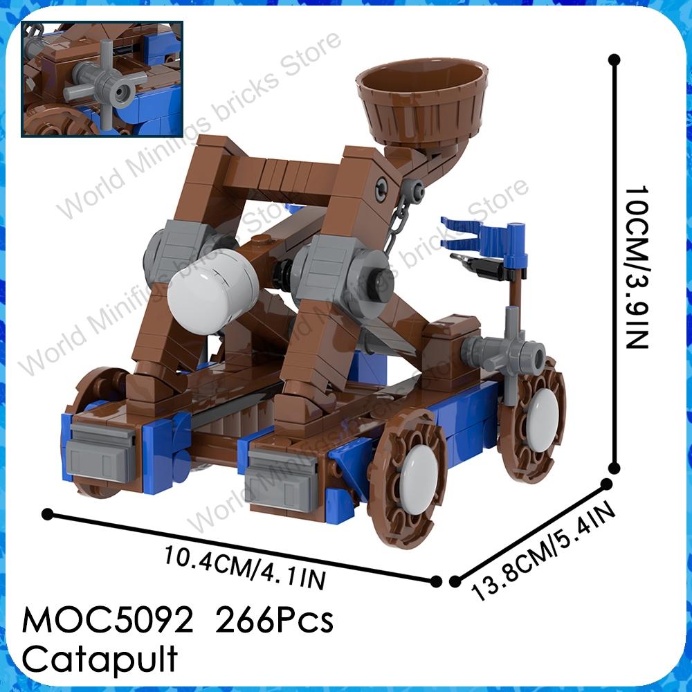MOOXI MOC Medieval Military Castle Bricks Gate Wall Catapult Ship Building Blocks Set Assembly Toys For Children Adults DIY Gift