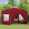 Pop Up Party Tent 290 X 290 X 245 Cm Burgundy Red