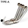 2006-2016 Yamaha YZF-R6 Modified Front Exhaust, Connects to Original Rear