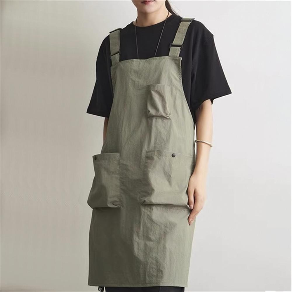 New Korea Waterproof Apron Outdoor Barber, Coffee Shop, Catering Workwear Apron, Unisex Household Kitchen Workwear Home Garden