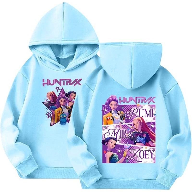 Girls Hoodies & Sweatshirts KPop Demon Hunters Printed Girls's Loose Hoodie