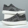 Men's Shoes Large Size Summer New Casual Sports Shoes Low-top Socks Mouth Fly-woven Mesh Breathable Running Shoes