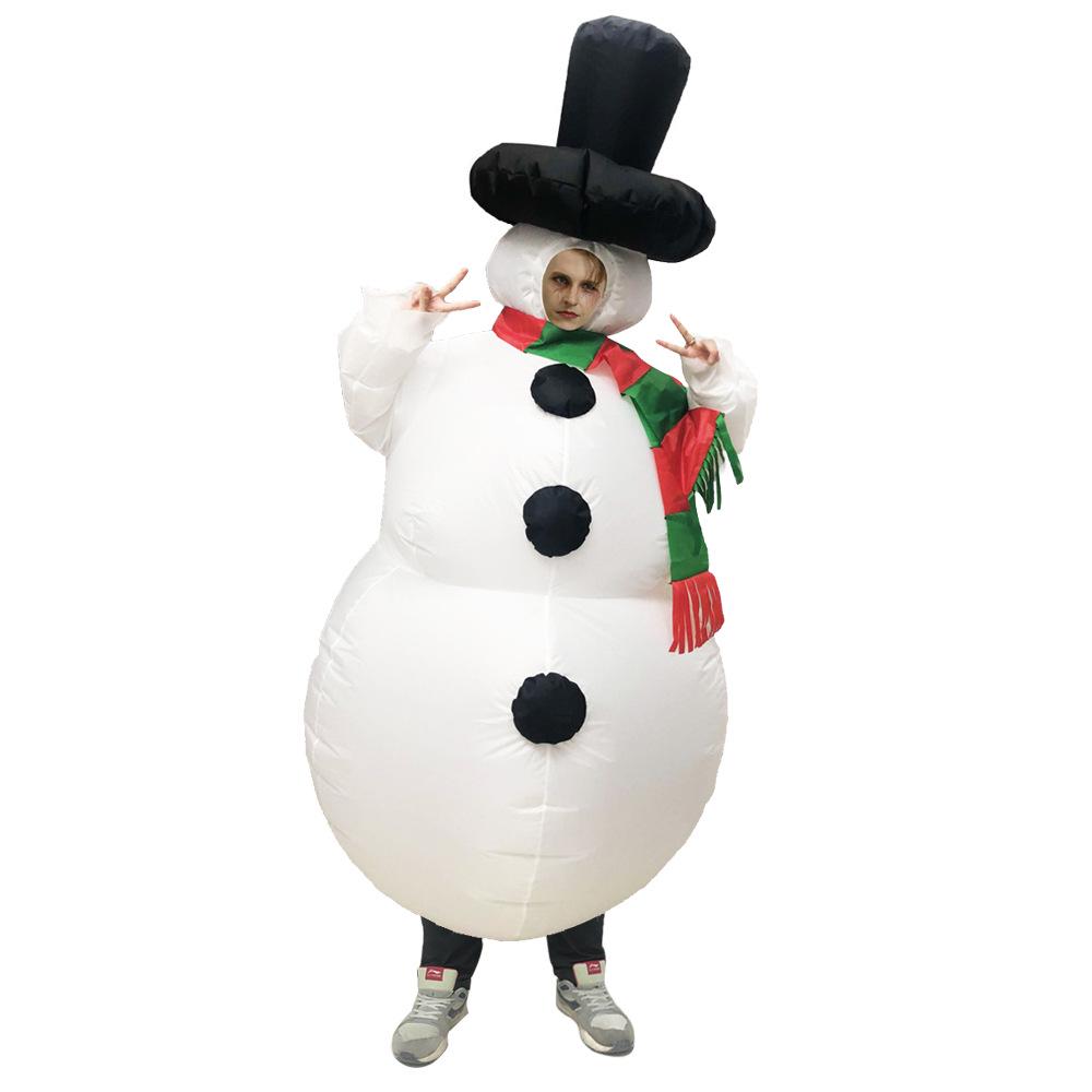 Christmas Inflatable Costume: Tree, Polar Bear, Moose, Snowman, Santa Claus for Stage Performance or Party.