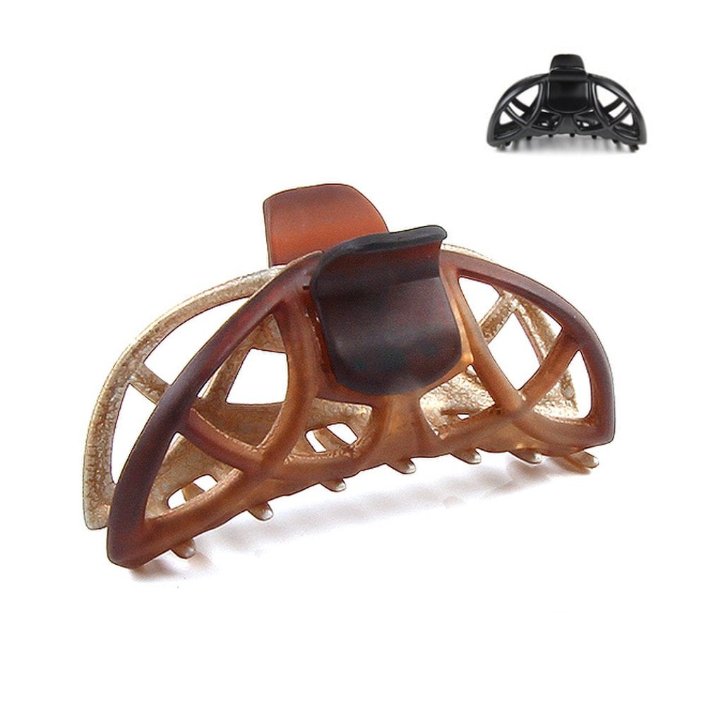 

Зажим для волос Crossline 2 цвета Заколка-краб brown