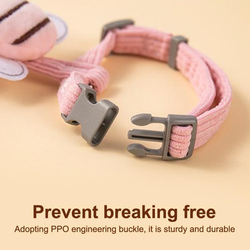 Cat Harness Leash Collar Set Adjustable Cartoon Bee Double Layer Dog Harness For Small Medium Pet Collar Leash Outdoor Walking