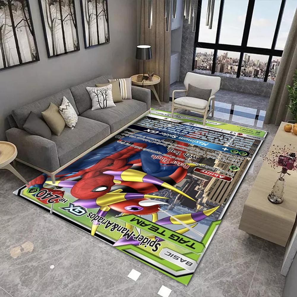 Anime Card Themed Carpet for Living Room Bedroom Kid's Room NonSlip Playmat Balcony Lounge Sofa Rug Gift Idel