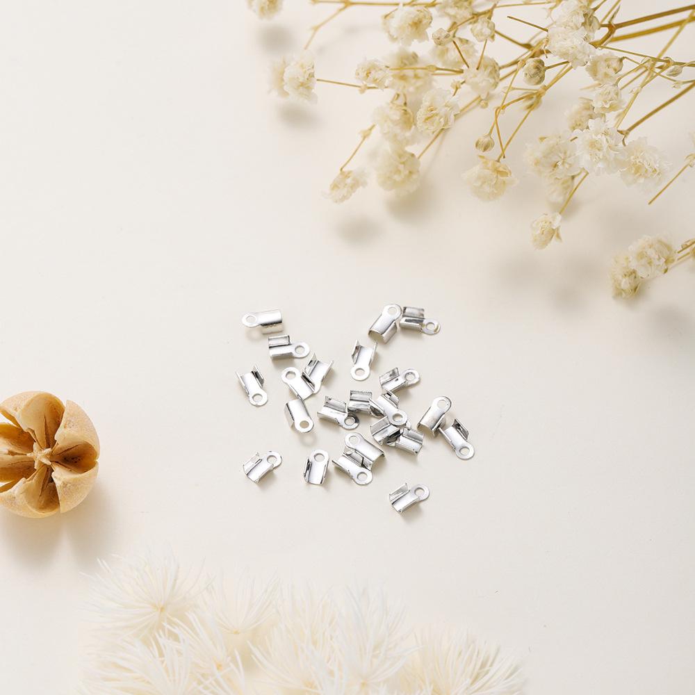 14k/18k Gold-Plated Leather Cord Clip: Real Gold, Copper Retention, DIY Jewelry Buckle Crimp Bead End Cap