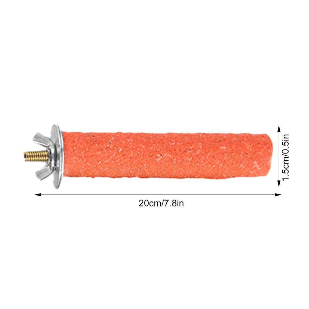 Жердочка для птиц Попугай Матовая жердочка Стенд для клетки Заточка когтей Клеточная жердочка Игрушка Заточка когтей птицы 20 см