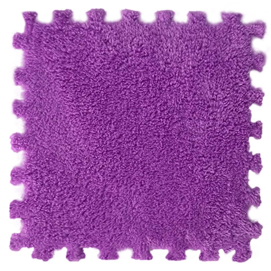 11.81Inch Square Puzzle Polyester Velvet Eco-friendly Carpet In 14 Colors