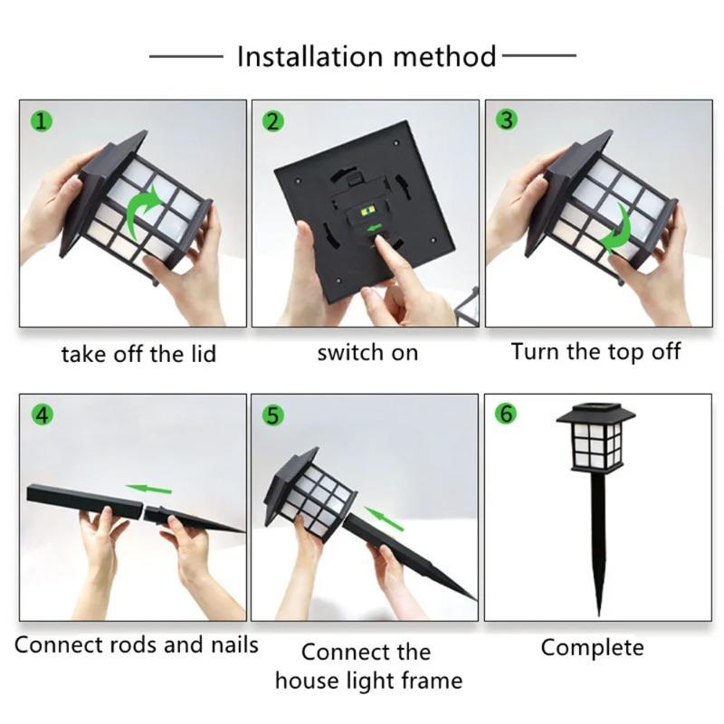 LED Solar Pathway Rasen Lichter Outdoor IP65 Wasserdichte Solar Lampe Dekoration für Garten Gehweg Pfad Auffahrt Terrasse Hof & Rasen