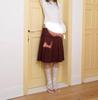 Jupe Midi Plissée à Pois Rouges Vintage: Design unique en ligne A à l'esthétique littéraire