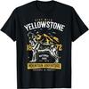 Yellowstone Nationalpark T-Shirt US Wolf Camping Wandern T-Shirt