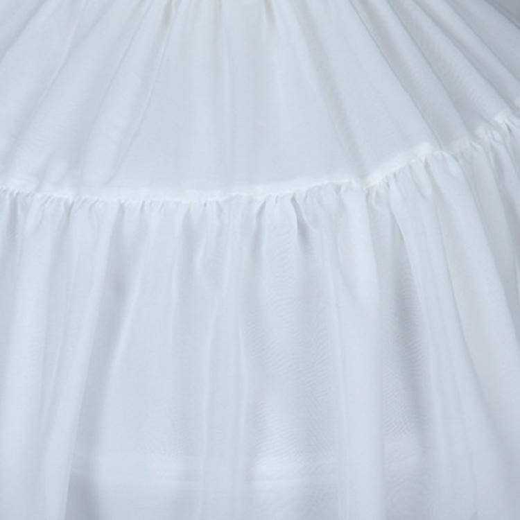 Women Crinoline Petticoat Cage White Hoop Skirt Slips for Wedding Bridal Dress