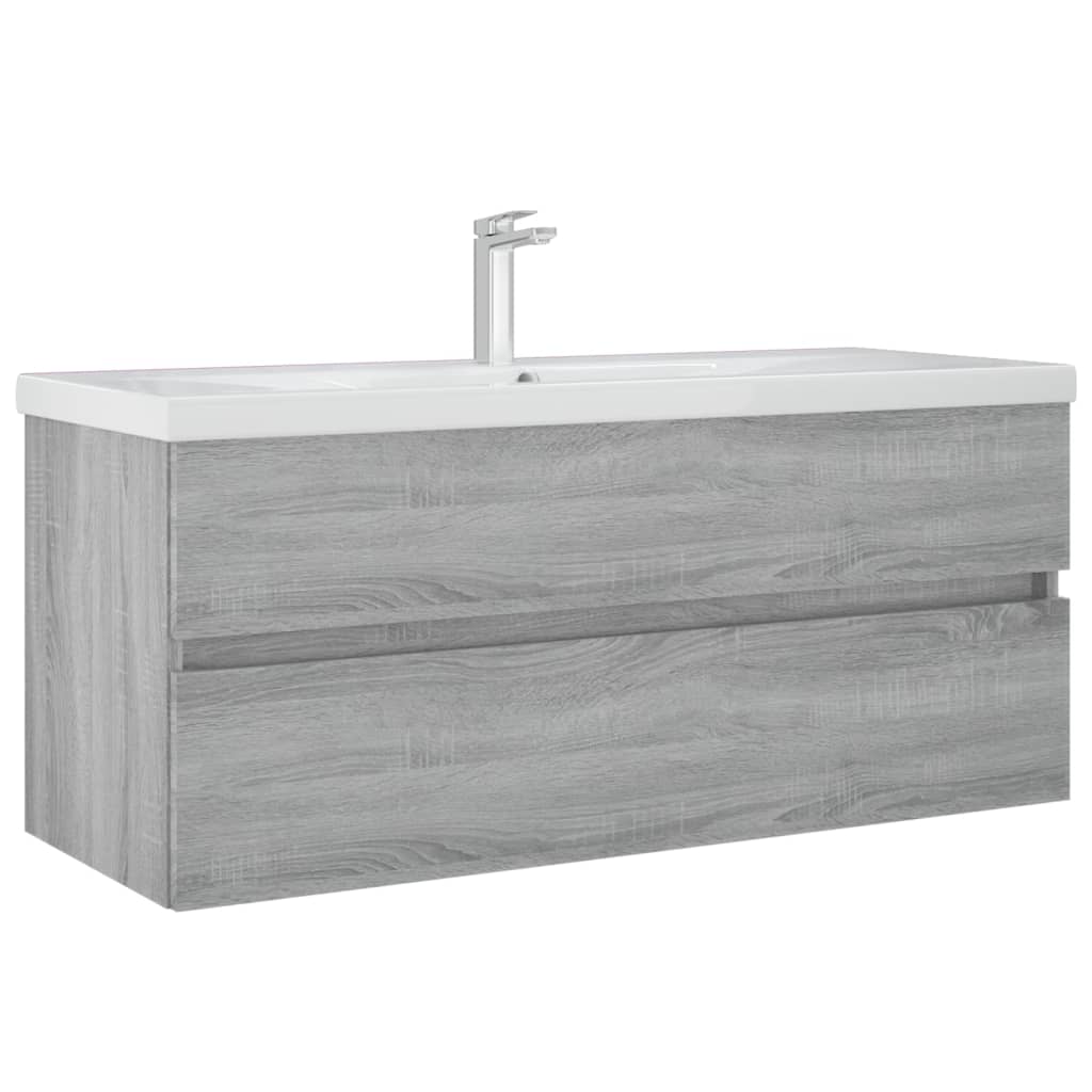 Vidaxl Under-Sink Cabinet, Sonoma Grey Oak, 100X38.5X45 Cm