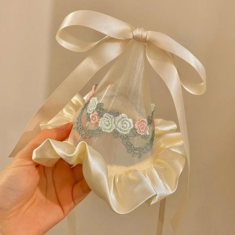 Flower Butterfly Knot Mesh Ribbon Headband Lace Girl Baby Princess Hat Birthday Gift Party Headdress Hair Accessories Adult Kid