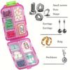 1pc Travel Pill Organizer Moisture Proof Pills Box for Pocket Purse Daily Pill Case Portable Medicine Vitamin Holder Container