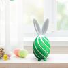 3D Geprint Spiraal Paasei Uniek Sensorisch Fidget Speelgoed met Konijnenoor voor Volwassenen Stressverlichting Paasmand Vullers Feestartikelen