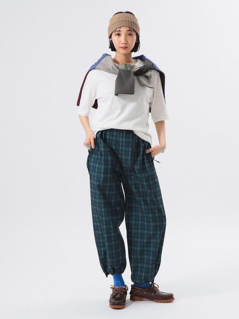 Beams Boy Work Pants [Special Order] Gramicci/Ripstop Slacks Women's BLACKWATCJ FREE