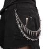 Europäische & Amerikanische Metallnieten-Hosenkette: Hip Hop Punk Mehrlagige Taillenkette für Bühnenauftritte