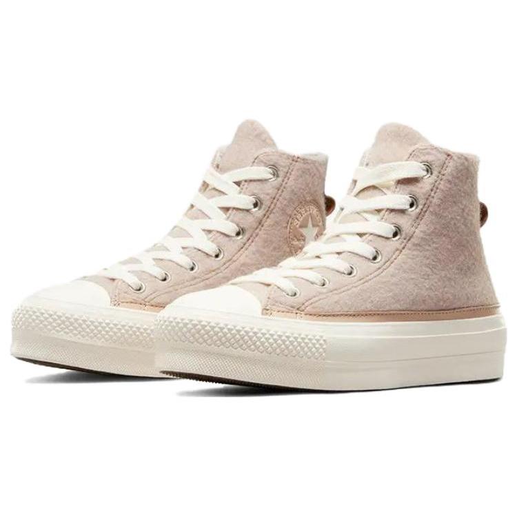 New Chuck Taylor All Star Women's Converse Lift Platform High 'Faux Mohair Egret' Women's A07944C