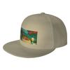 Fashion New Zealand Christmas Pavlova   A Sunny Kiwi Christmas Scene Flat Brim Sun Hat  AntiAging Cap Unisex