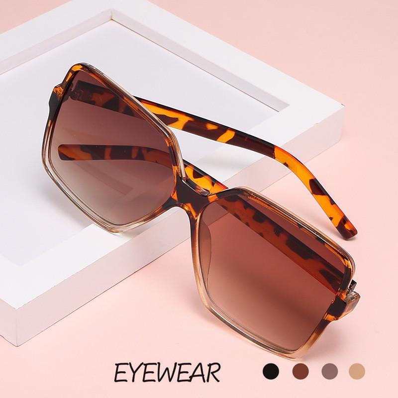 Mode-Sonnenbrille mit großem Rahmen für Herren und Damen, Vintage-Design, quadratische Brille, Outdoor-Zubehör, blendfreie UV400-Sonnenbrille