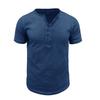 Men's Short Sleeve Shirt Color Cotton Casual Summer Tee