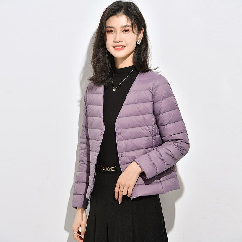 Women's Autumn And Winter Inner Wear Round Neck Warm And Lightweight Down Jacket