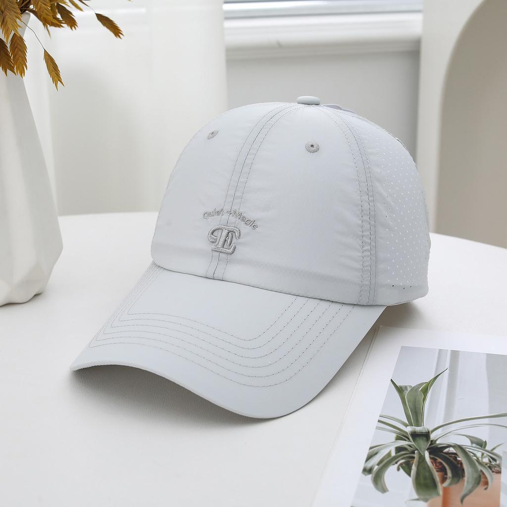 Spring And Summer Big Head Circumference Soft Top Embroidery Letter Baseball Cap Female Versatile Casual Cap Male