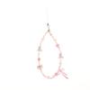 Y2K Cute Pink Puppy Beaded Phone Chain Cartoon West Highland Dog Phone Lanyard Wristband Keyring Universal Hanging Cord