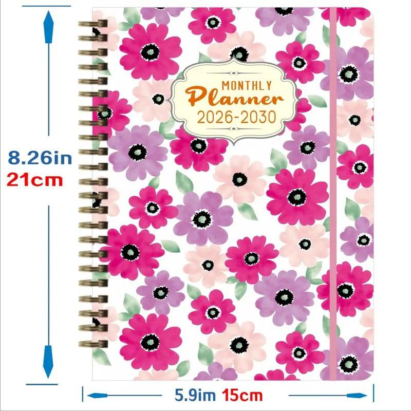 1pc 2026-2030 Long-Term Planner -  5-Year Edition 2026-2030 - Pages - for Home, Office, or Gift - Includes Federal Holidays, High-Quality Paper