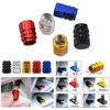 4PCS Car Tire Stem Valve Caps Aluminum Alloy Car Wheel Tire Valve Rim Stem Covers Airdust Waterproof For Automobiles Motorcycle