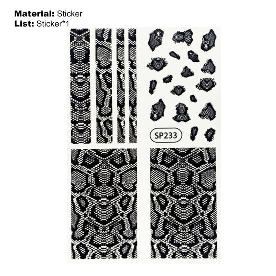 Delicate Nail Effect Ultra Stripe Decals 3D Thin DIY