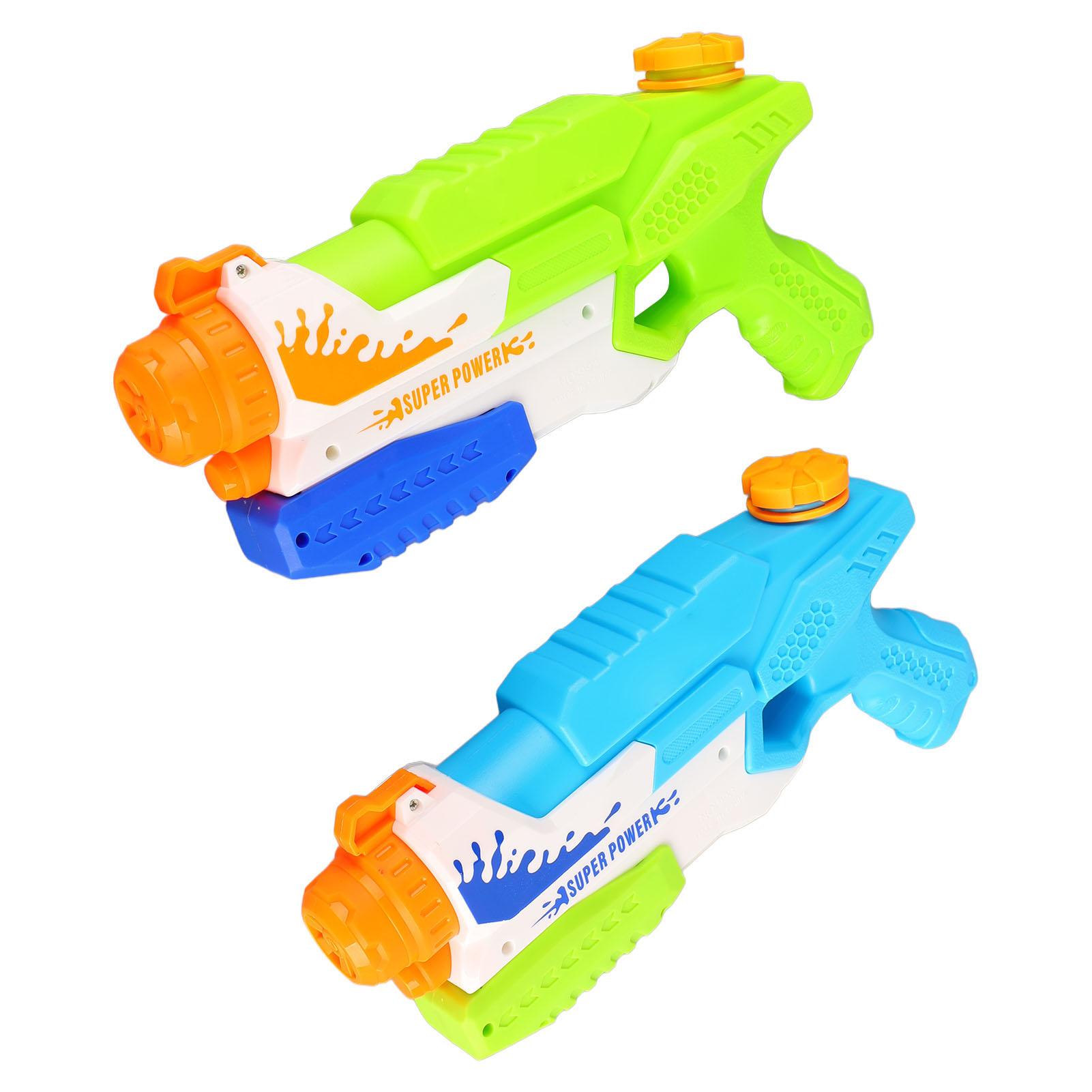 

2 шт. игрушка для стрельбы из воды, пластиковая выдвижная игрушка для игры в воду, зеленая, синяя игрушка для стрельбы из воды для сада