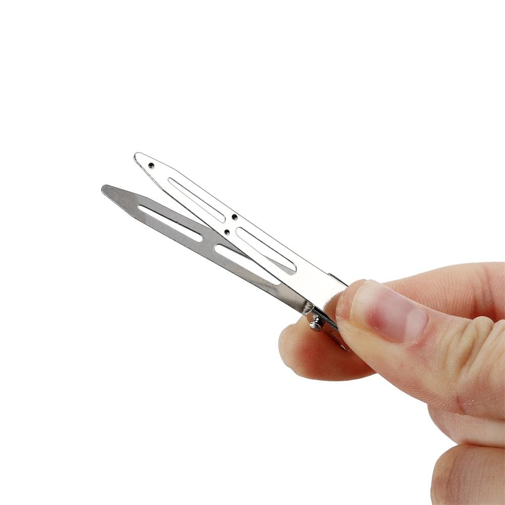 20pcs/lot Iron Salon Hairdressing Tools Hairpin Duck Mouth Shaped For DIY Hair Clips Base Jewelry Making Supplies